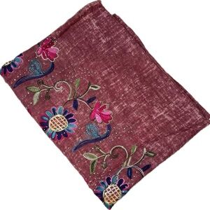 Woman, summer fashion, scarf, hundred percent cotton floral